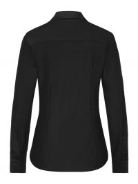 Jersey Hemd Damen Schwarz